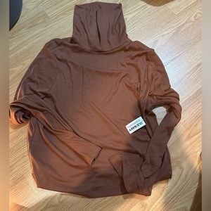 Brown turtle neck